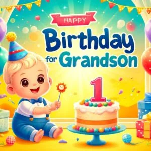 325+ Happy 1st Birthday Wishes For Baby Girls, Boys & Twins 4 Happy Birthday Wishes For Grandson