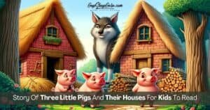 Story Of Three Little Pigs And Their Houses For Kids To Read