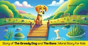 Story of The Greedy Dog and The Bone | Moral Story For Kids