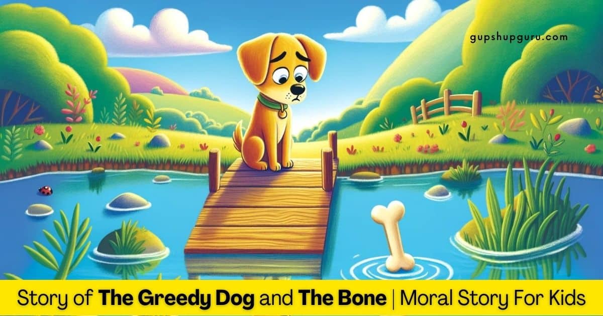 Story of The Greedy Dog and The Bone | Moral Story For Kids