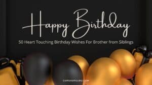 50 Heart Touching Birthday Wishes For Brother from Siblings