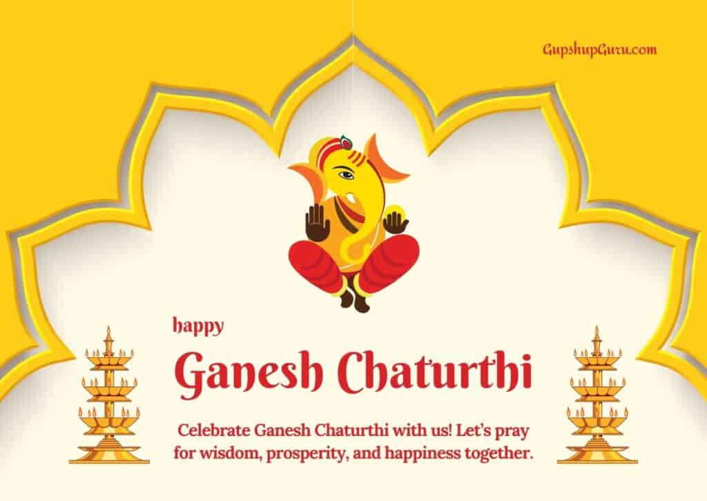 Ganesh Chaturthi 2024 Invitation Card Lark Sharla